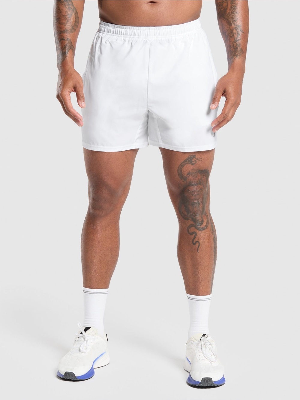 GYMSHARK ARRIVAL 5" SHORTS SLIM FIT WHITE MEN’S XS